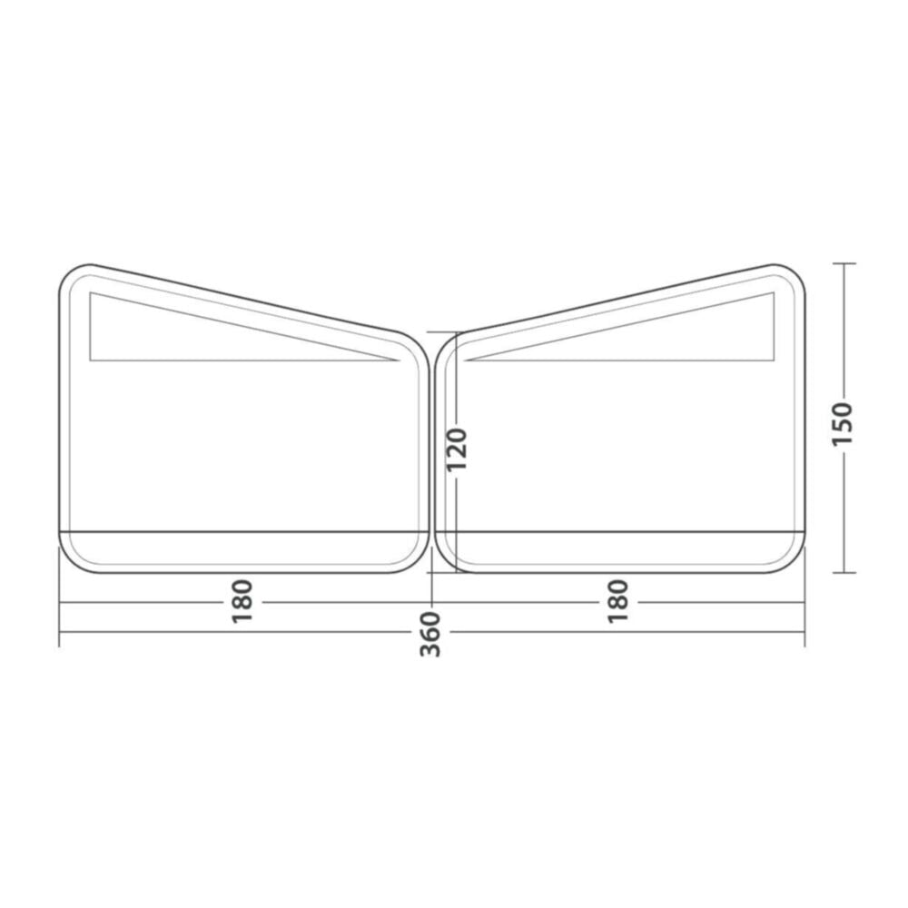  Outwell Windscreen Air Scalable 180