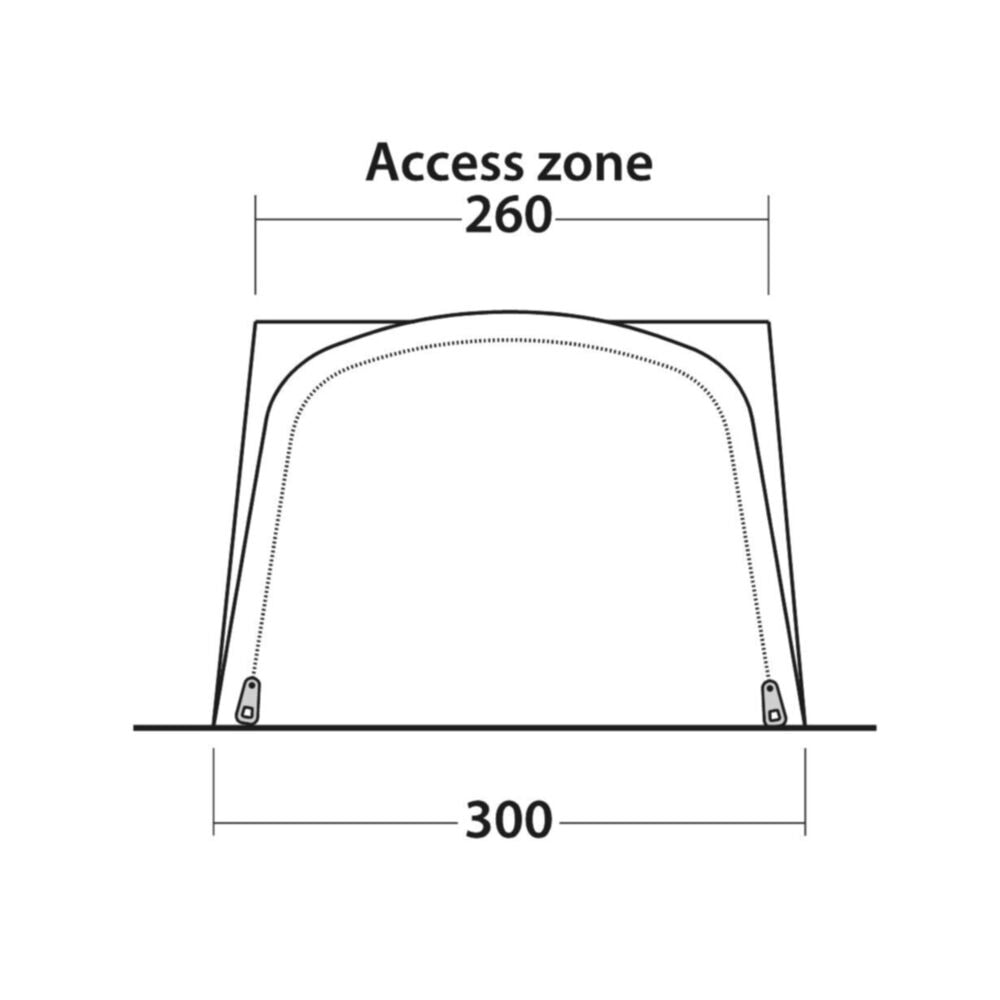  Outwell Newburg 240 Air Low Drive Away Awning