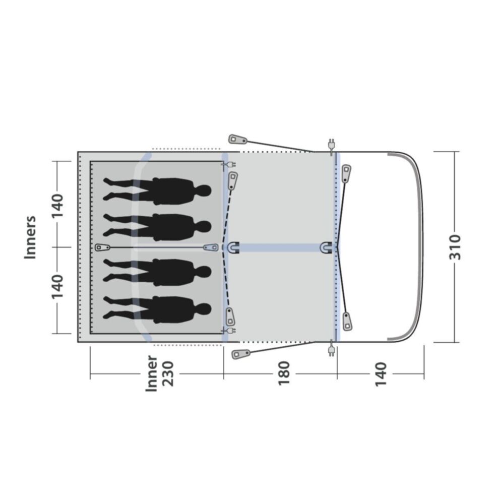  Outwell Springville 4SA Tent