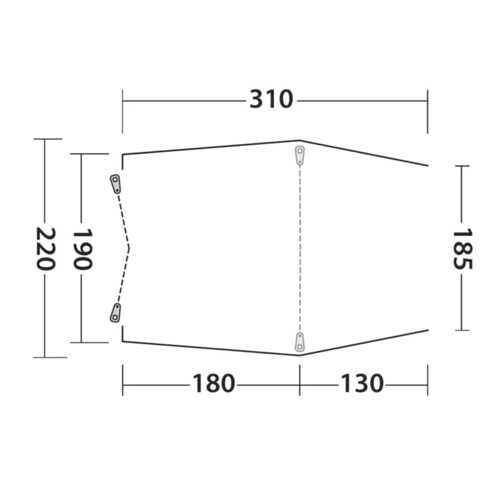  Outwell Sandcrest L Awning (2025)