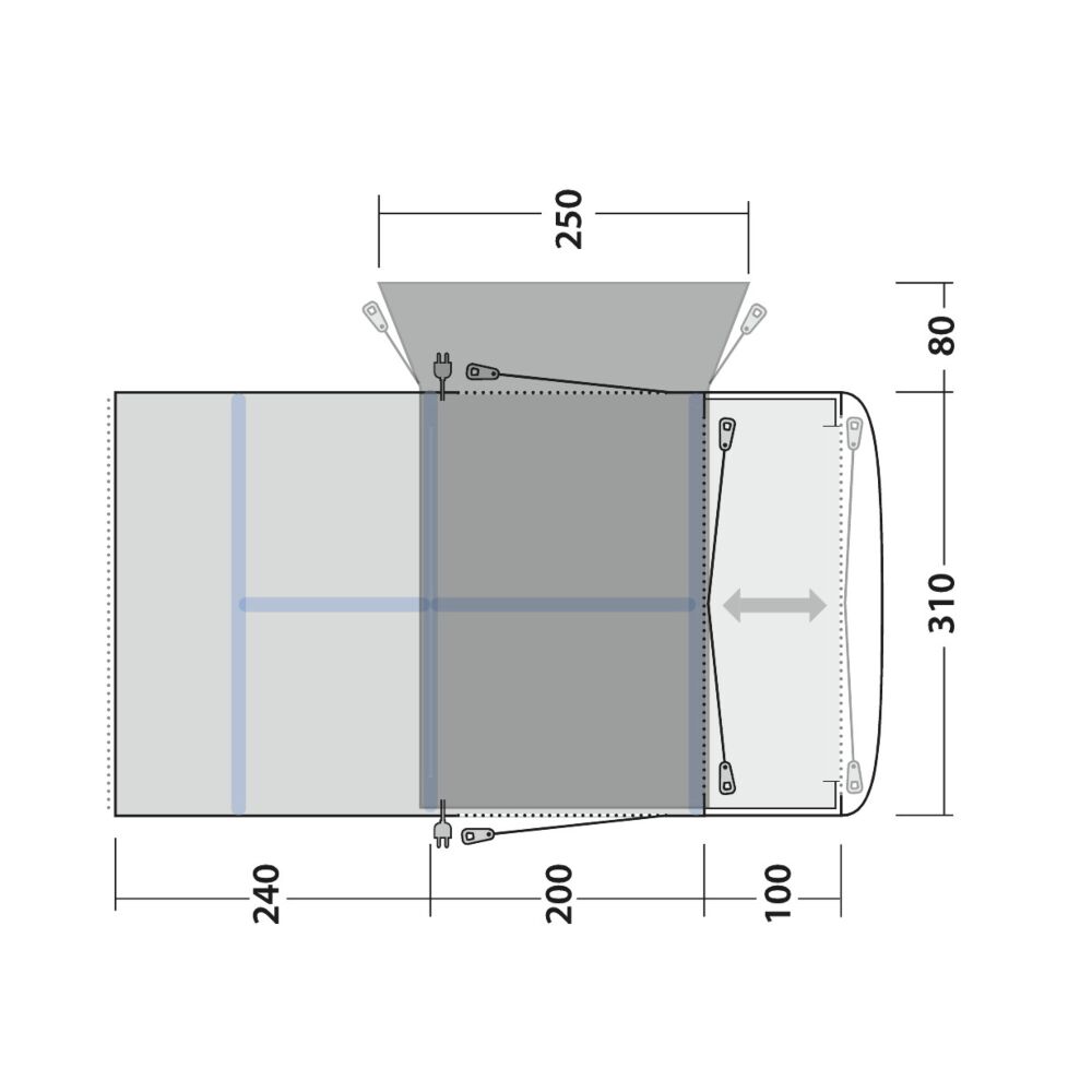  Outwell Jonesville 440sa Flex Awning
