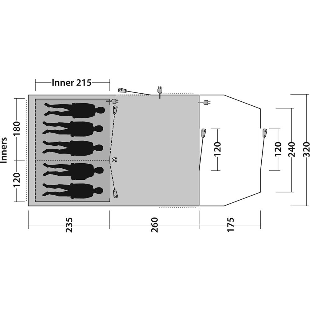  Outwell Phoenix 5 Tent (2025)
