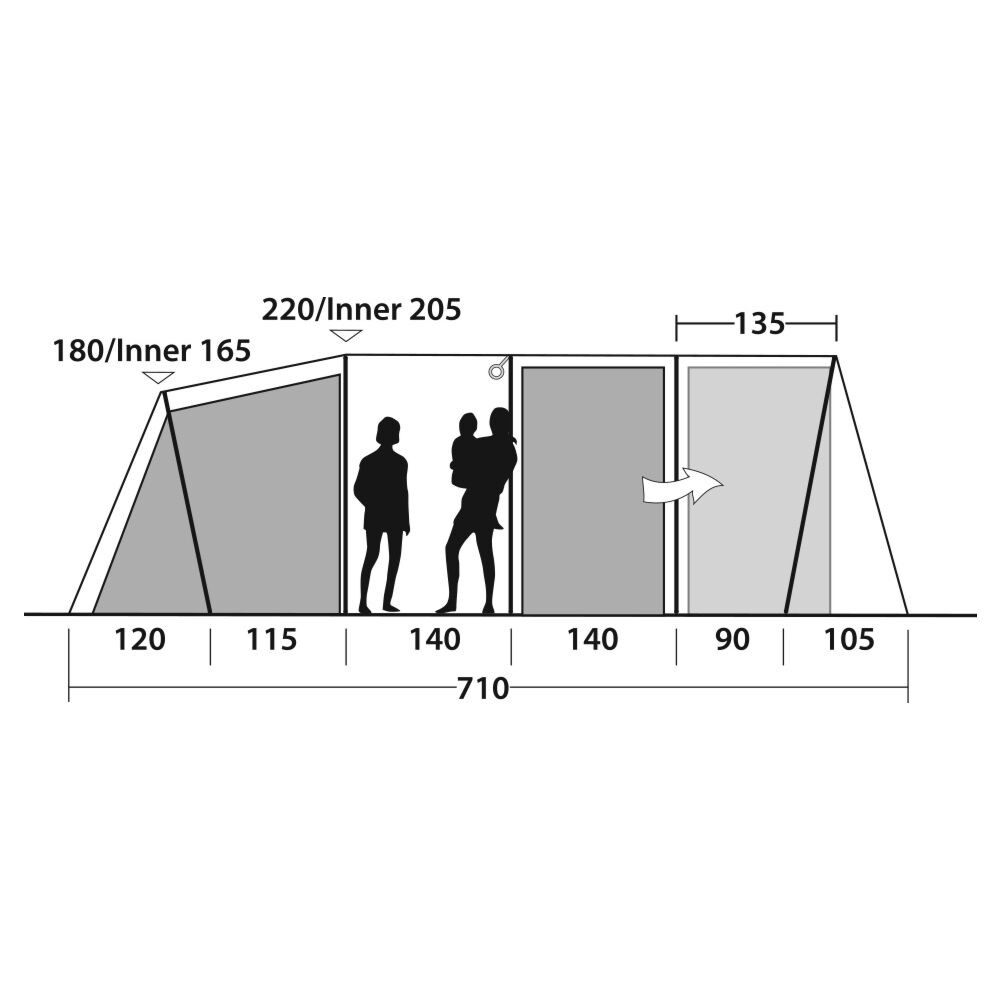  Outwell Phoenix 6+2 Tent (2025)