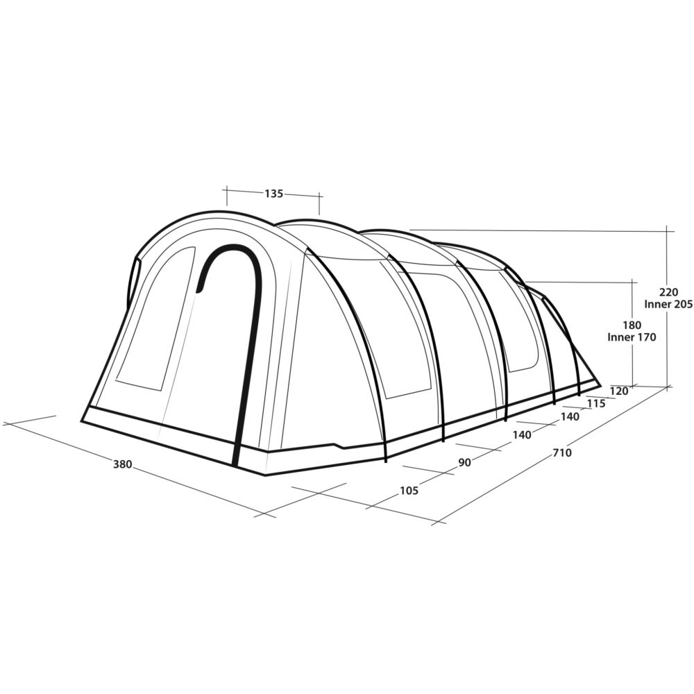  Outwell Phoenix 6+2 Tent (2025)