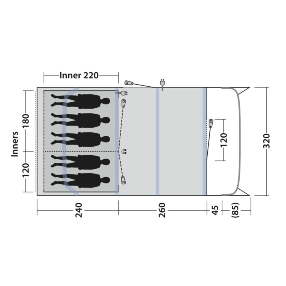  Outwell Colorado 5 Air Tent (2025)