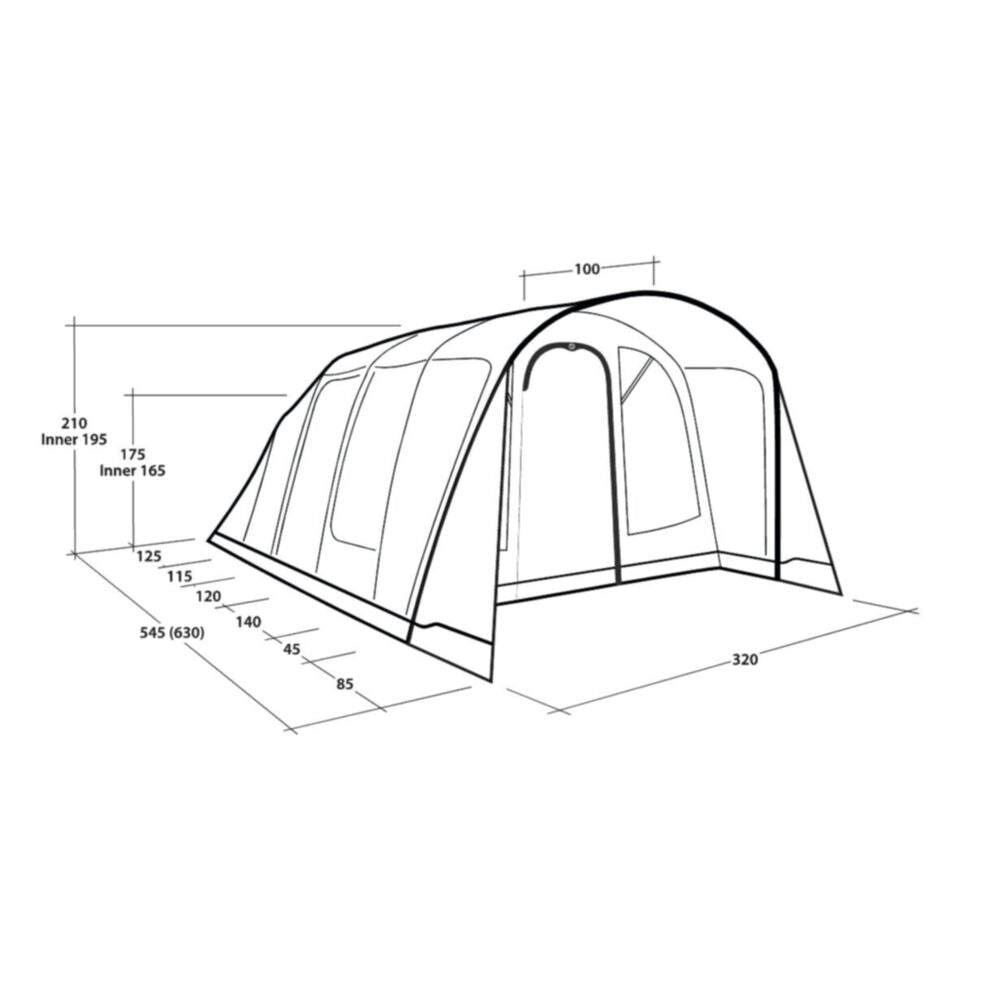  Outwell Colorado 5 Air Tent (2025)