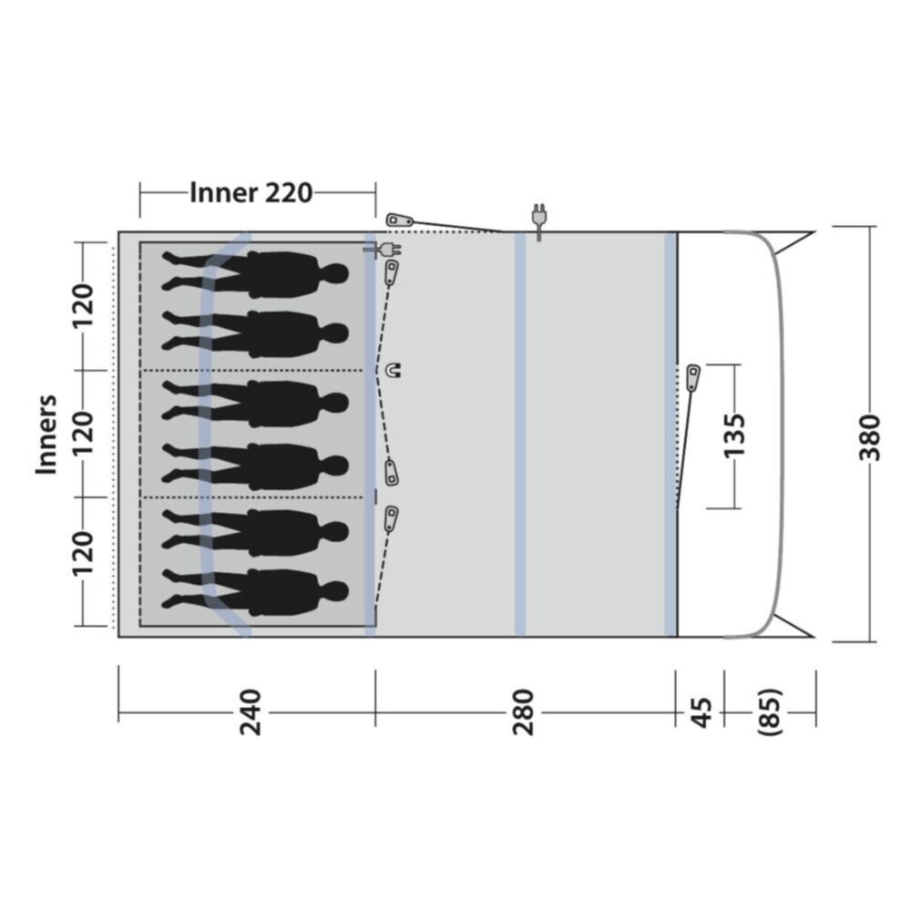  Outwell Colorado 6 Air Tent (2025)