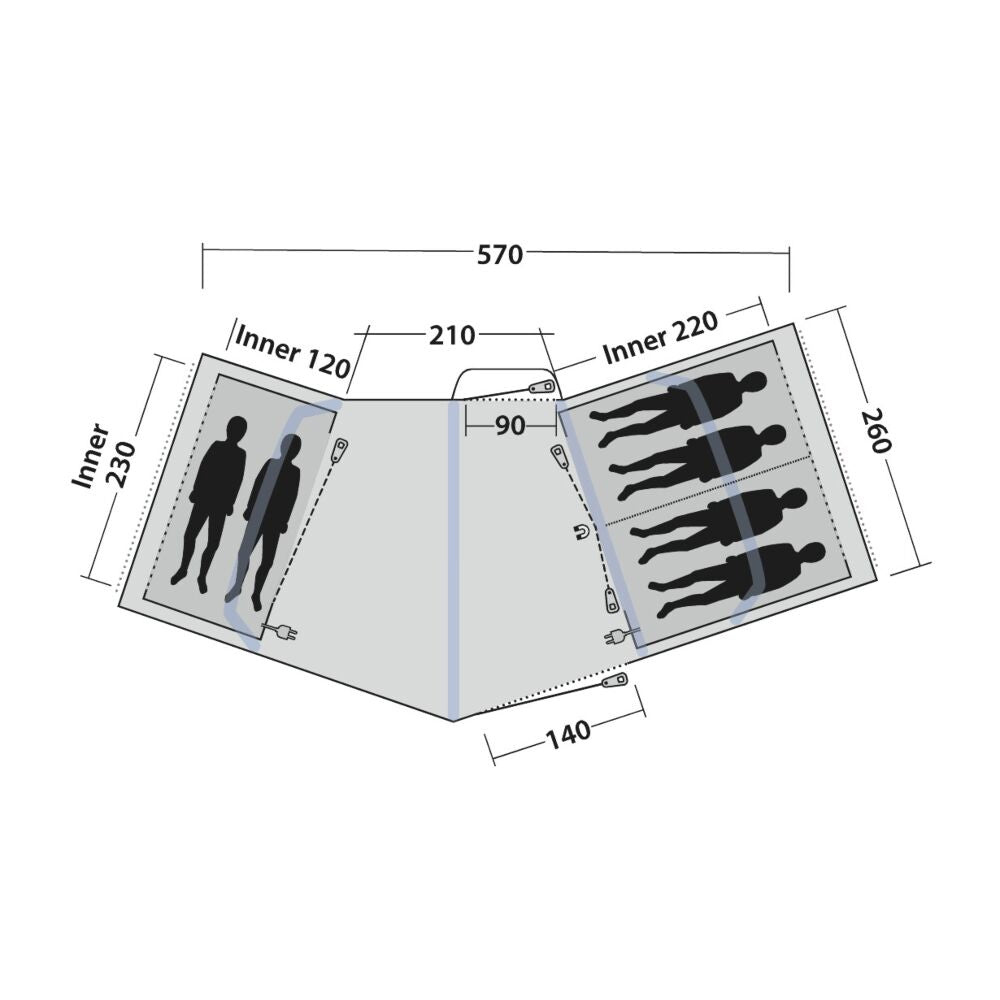  Outwell Hartford 6 Air Tent (2025)