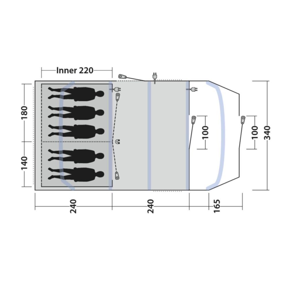  Outwell Tennessee 5 Air Tent (2025)