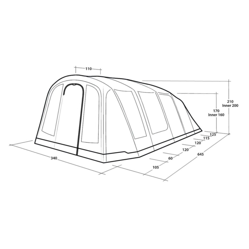  Outwell Tennessee 5 Air Tent (2025)