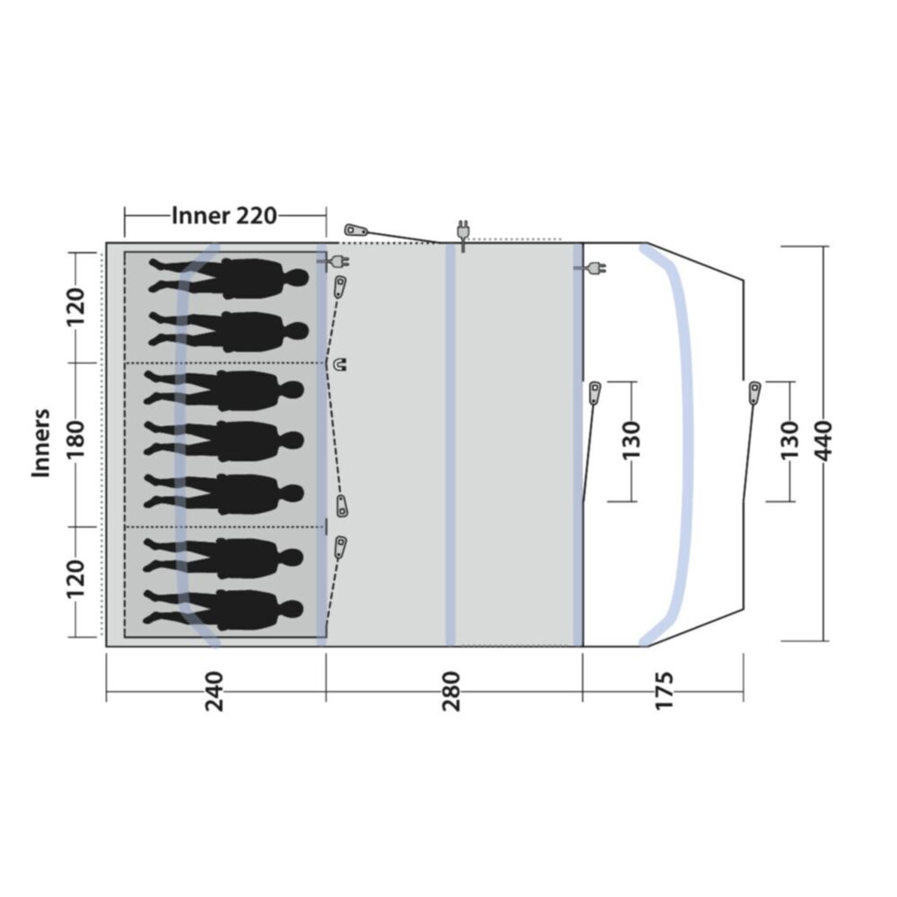  Outwell Tennessee 7 Air Tent (2025)