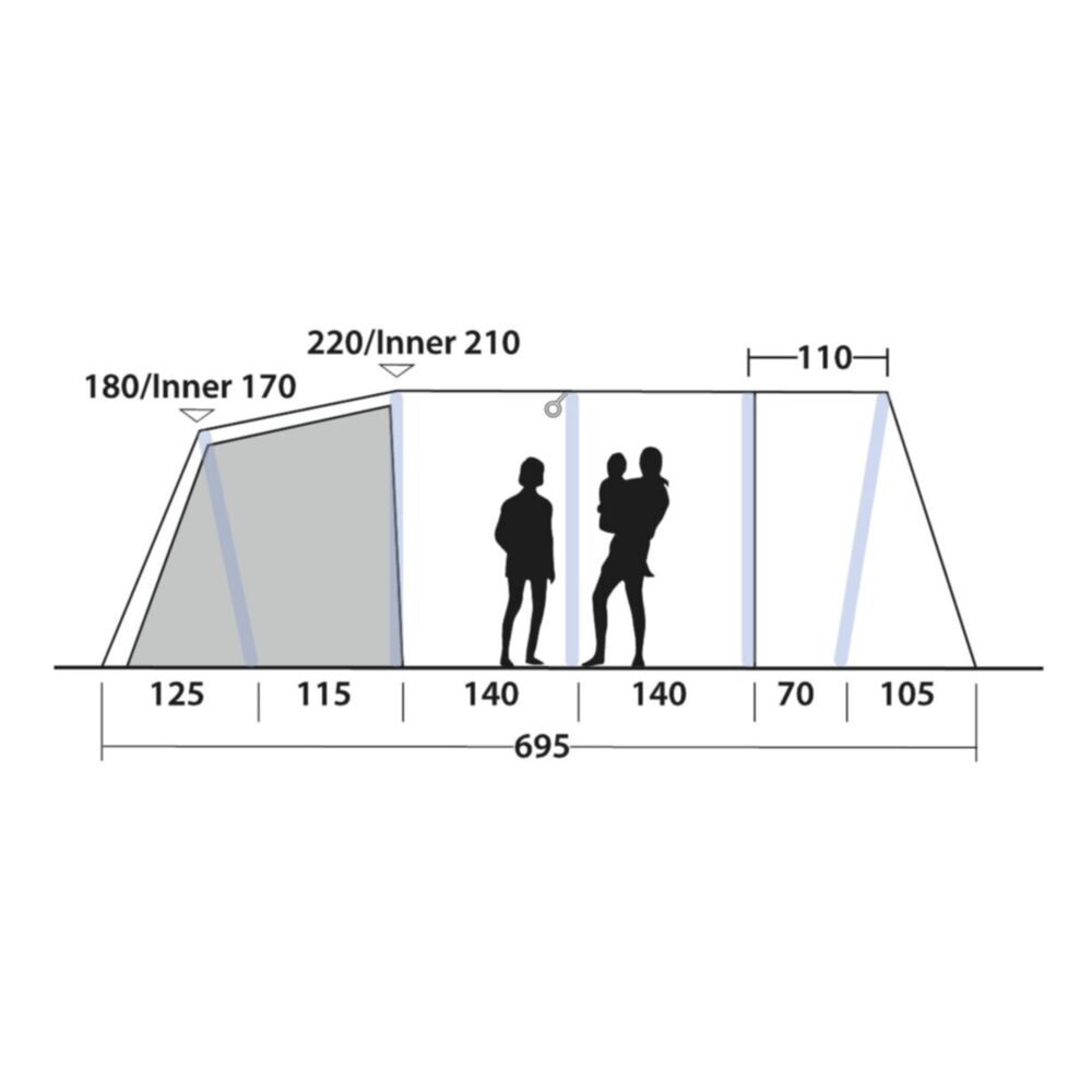  Outwell Tennessee 7 Air Tent (2025)