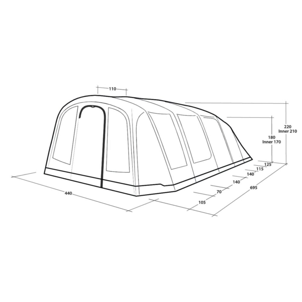  Outwell Tennessee 7 Air Tent (2025)