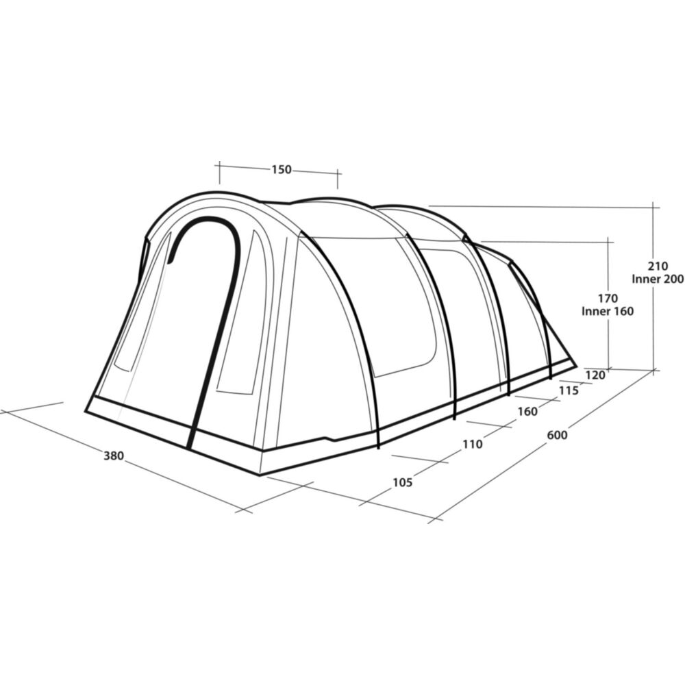  Outwell Rockwell 6 Tent (2025)