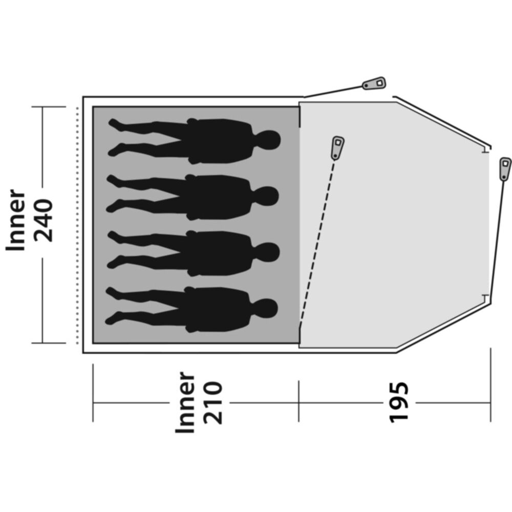  Outwell Earth 4 Plus Tent
