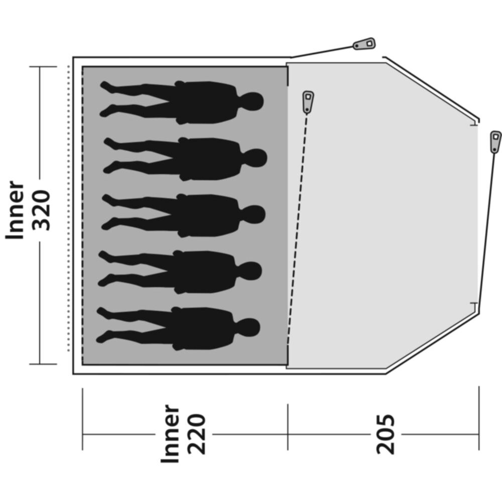  Outwell Earth 5 Plus Tent