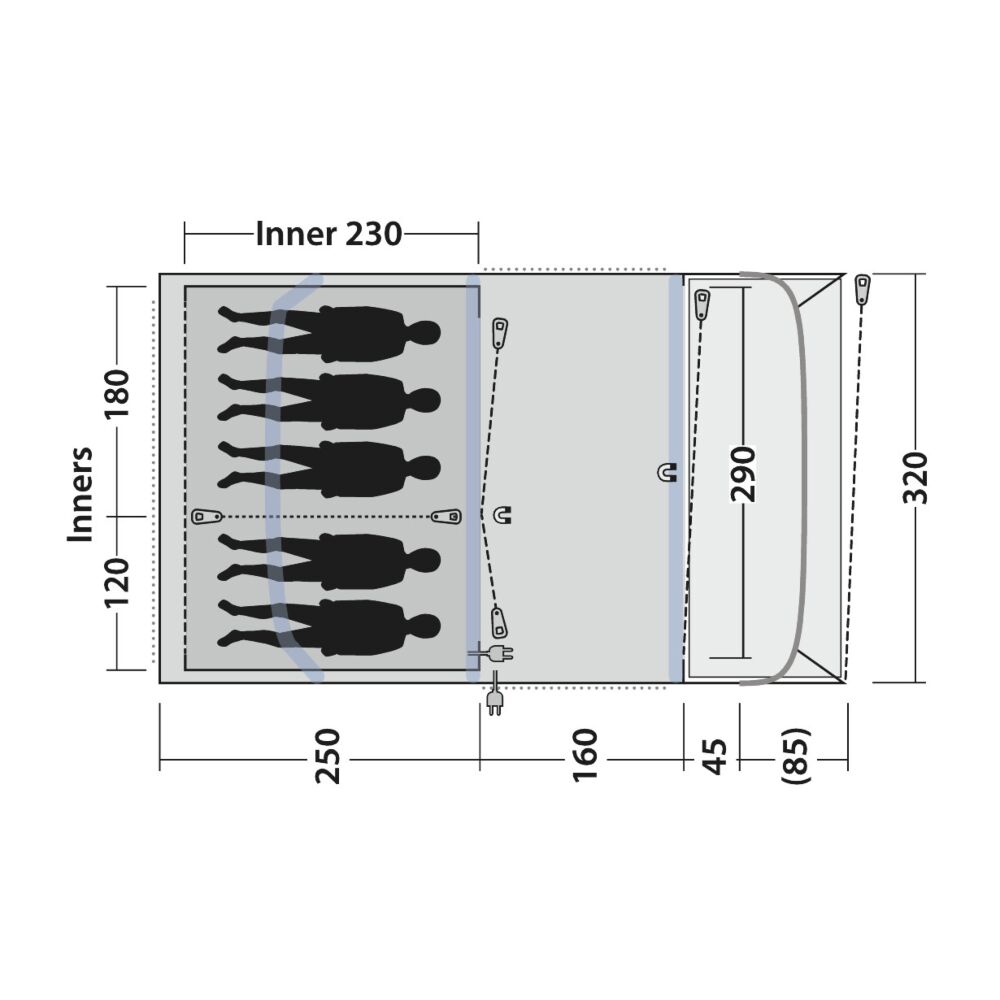  Outwell Flagstaff 5 Air Tent (2025)