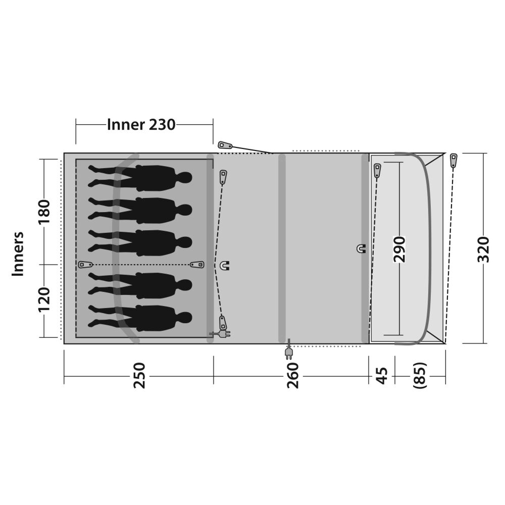  Outwell Florida 5 Air Tent (2025)