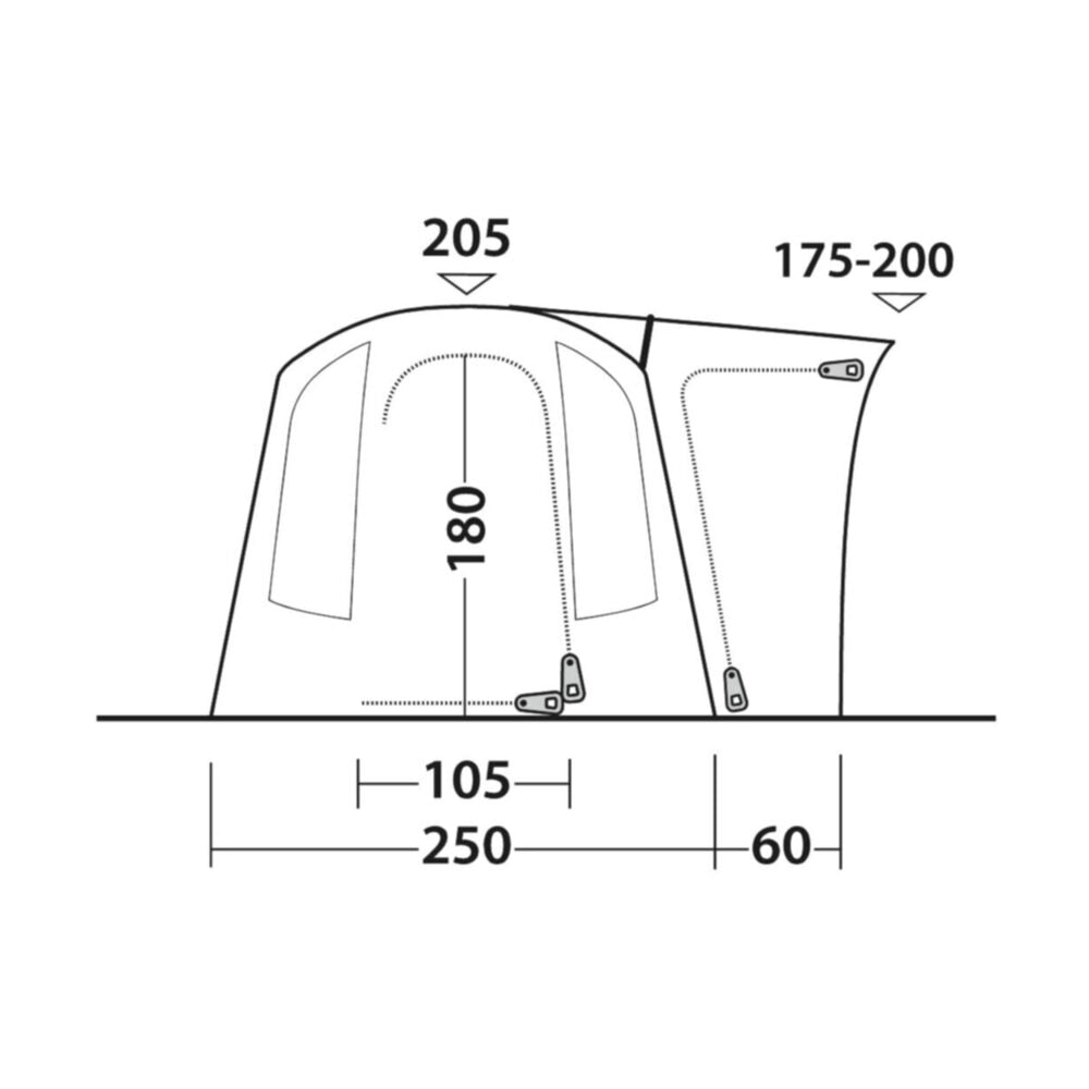  Outwell Daytona Air Awning (175-200cm) (2025)