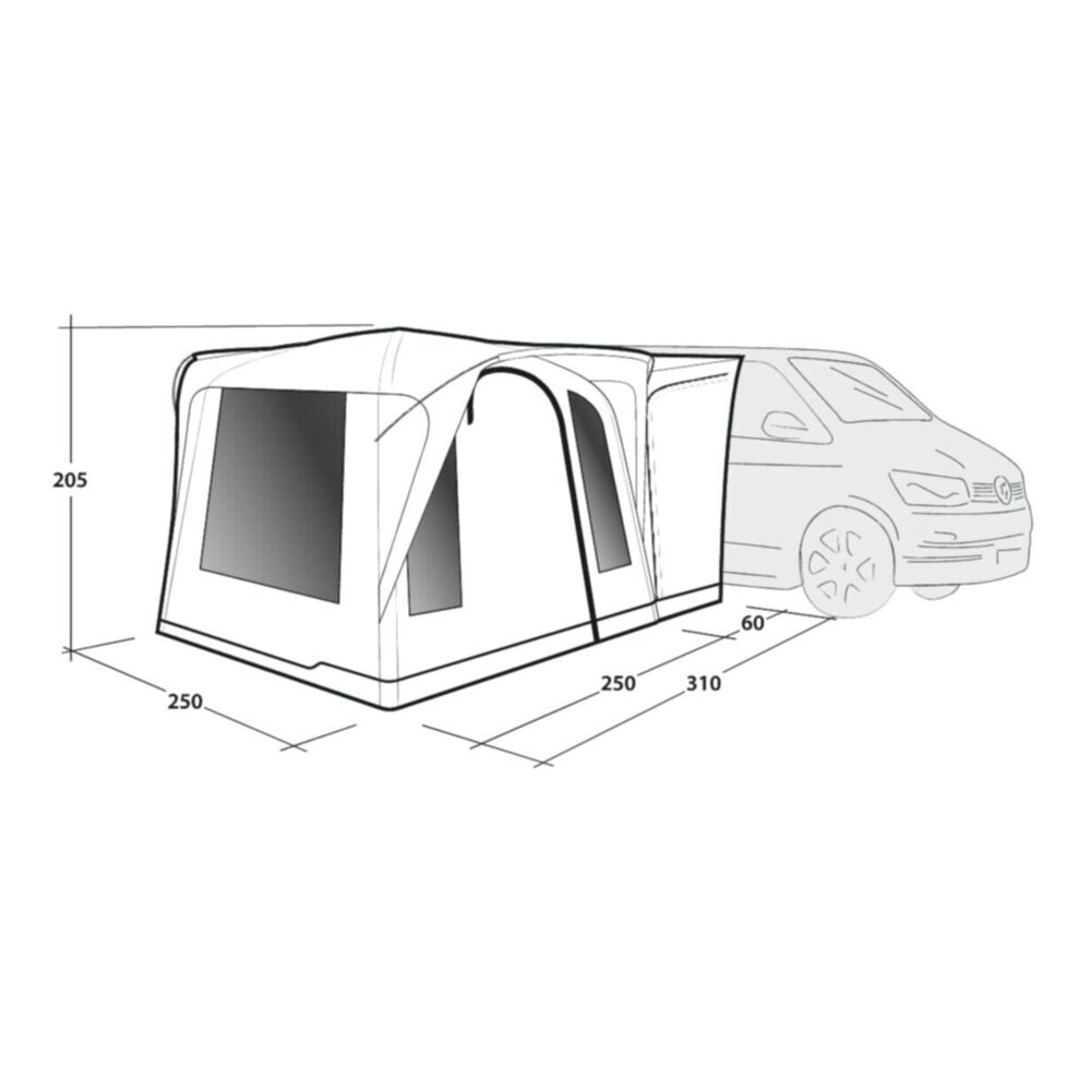  Outwell Daytona Air Awning (175-200cm) (2025)