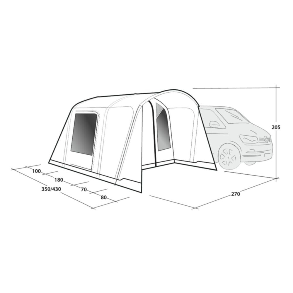  Outwell Talladega Air Awning (175-200cm) (2025)