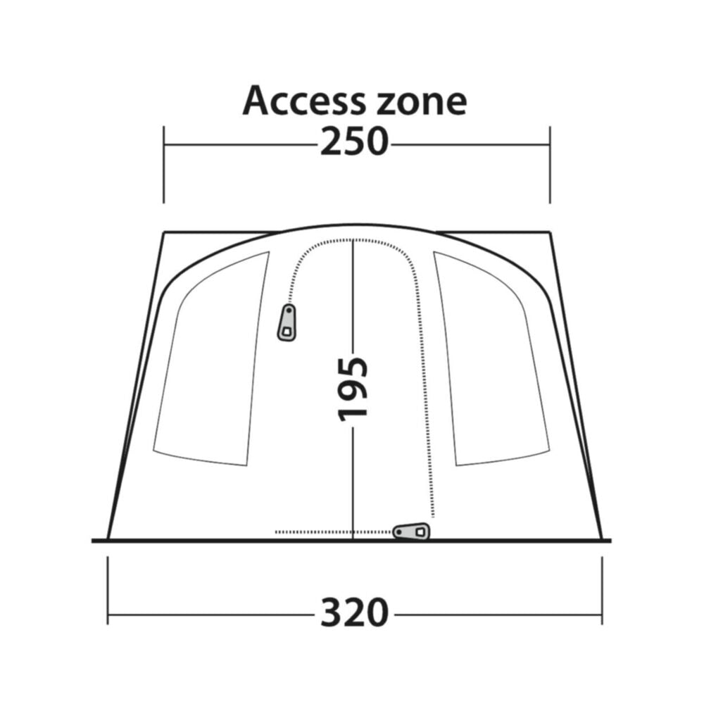 Outwell Fresno Awning (175-200cm) (2025)