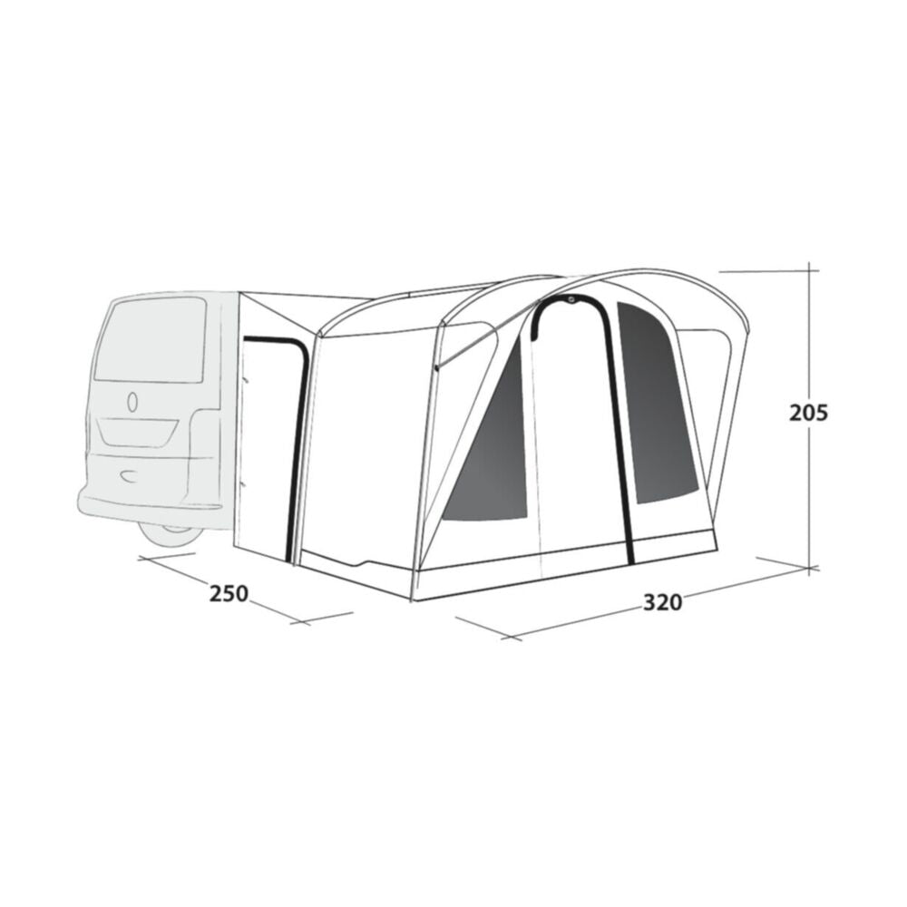  Outwell Fresno Awning (175-200cm) (2025)