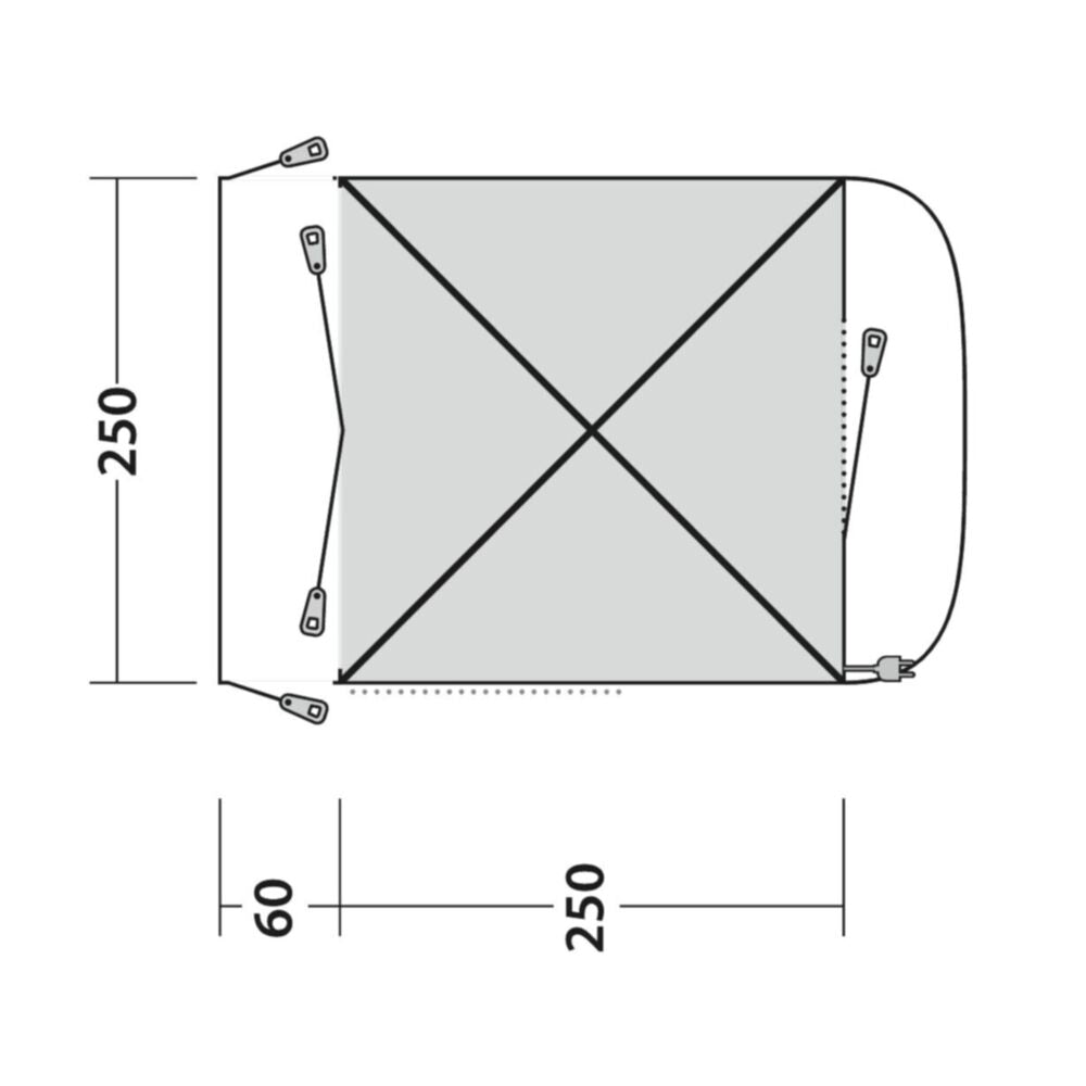  Outwell Pine Hills Awning (175-200cm) (2025)