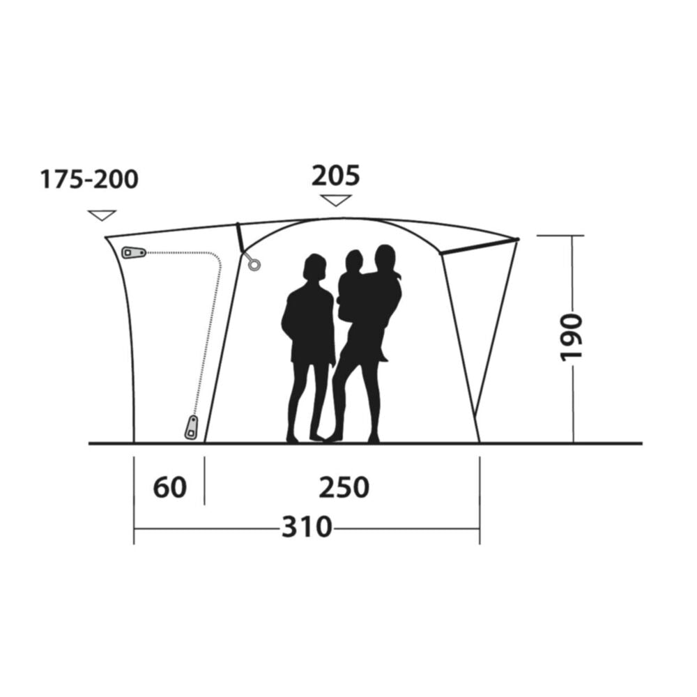  Outwell Pine Hills Awning (175-200cm) (2025)