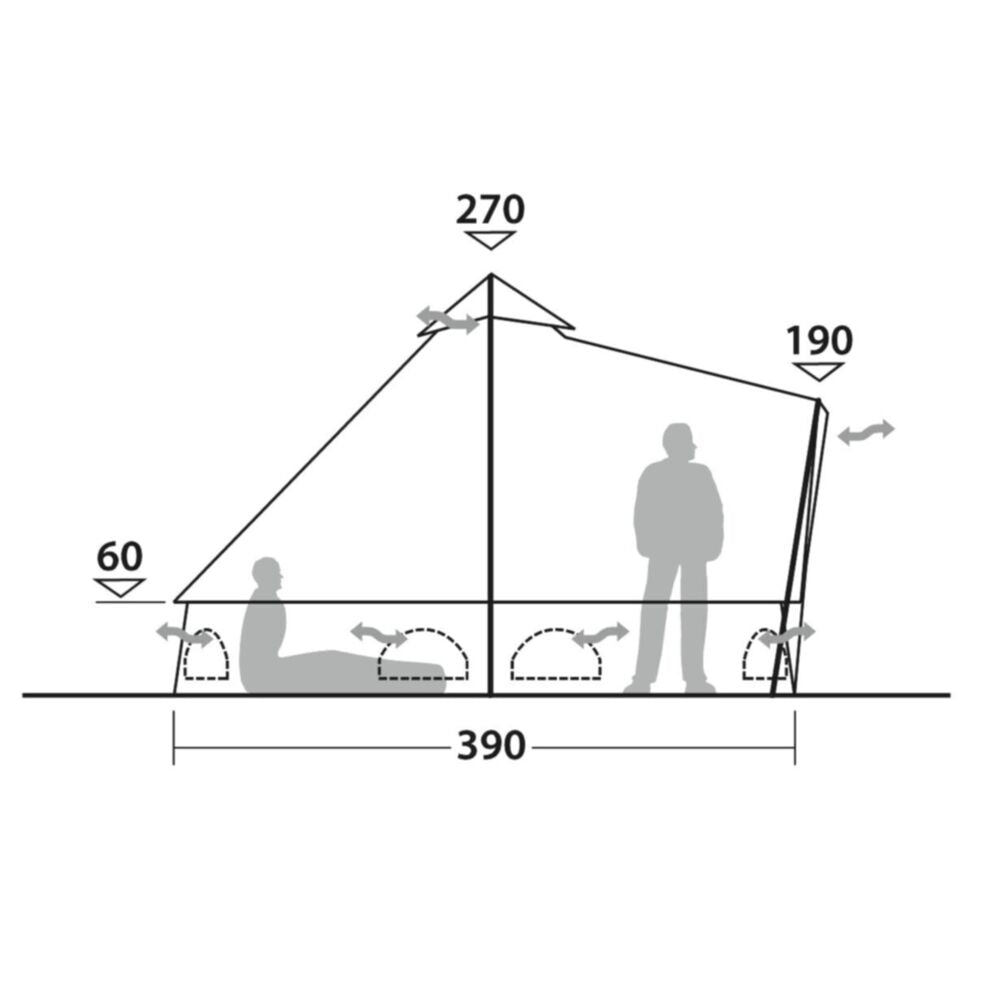 Outwell Robens Klondike Twin Tipi Tent (2023)