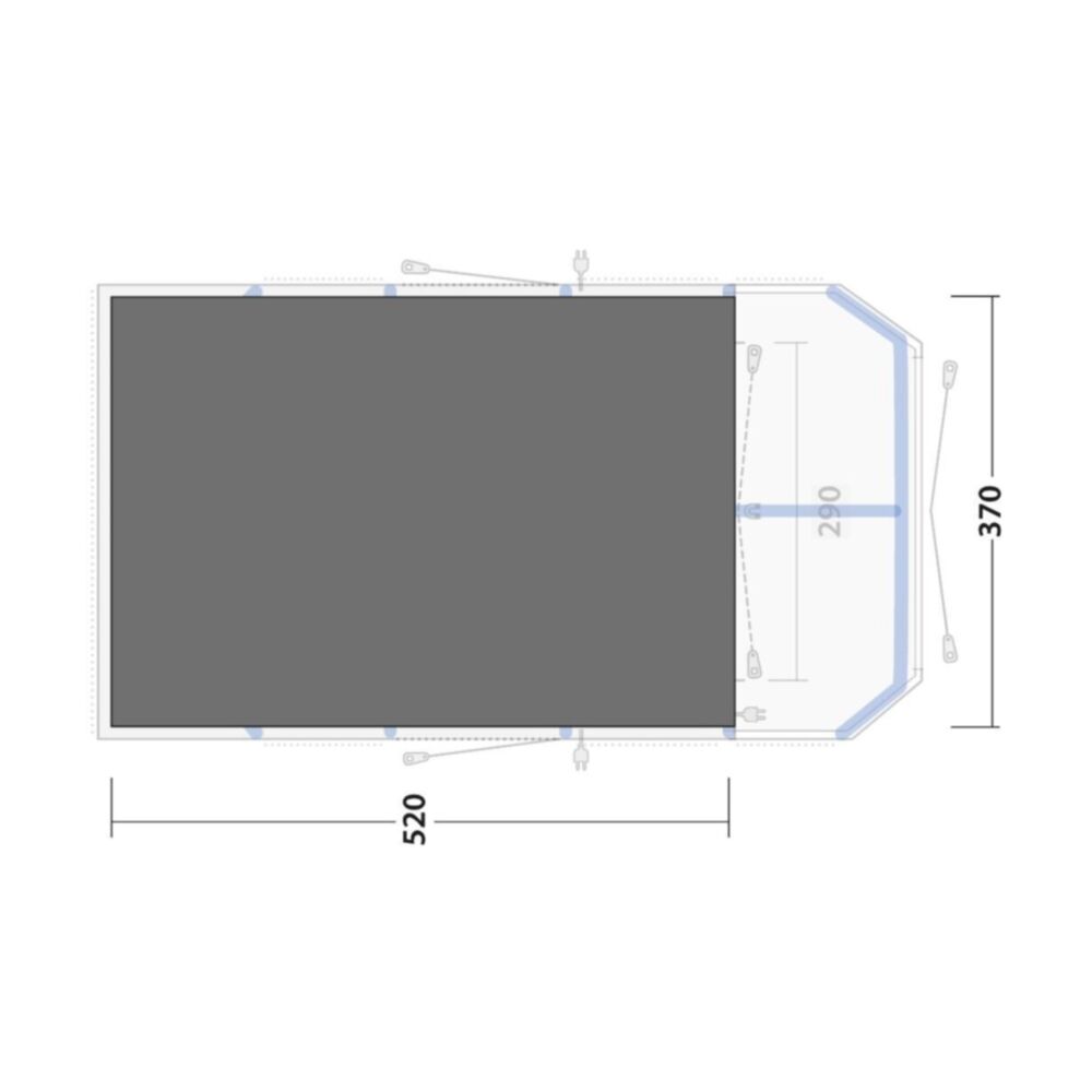  Outwell Forestville 6SA Footprint Groundsheet