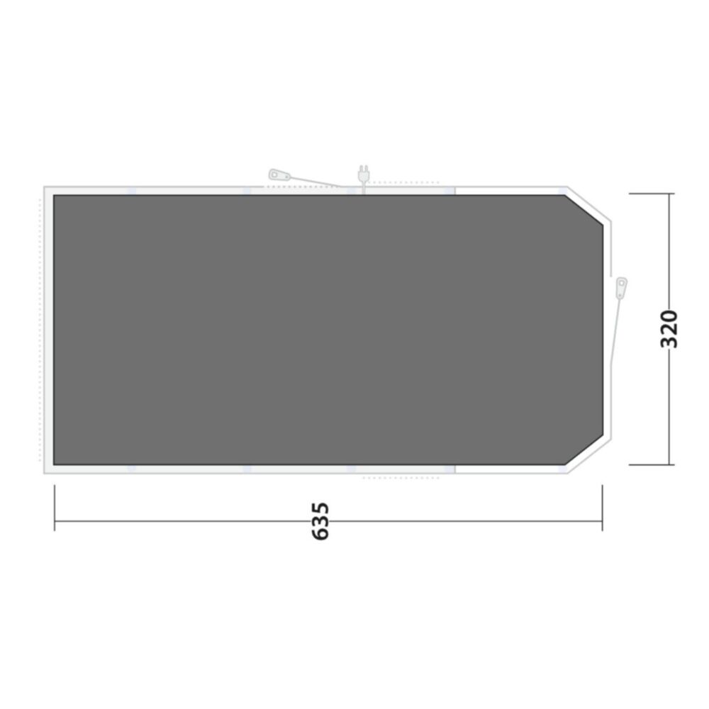  Outwell Tennessee 5 Air Footprint Lux (635 X 320cm)