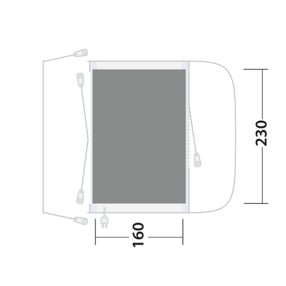  Outwell Cozy Carpet Santa Monica Air (160 X 230cm)