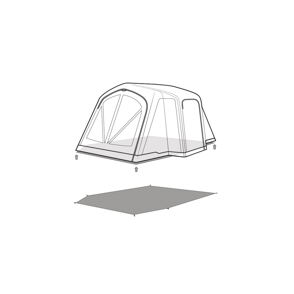  Outwell Montana 4 Footprint Groundsheet (490 * 260cm)