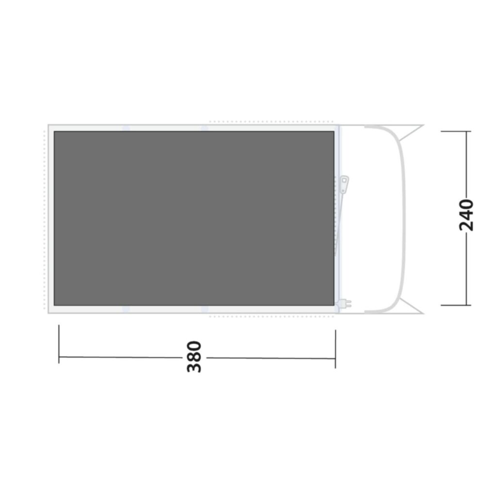  Outwell Monterey 4 Footprint Groundsheet (240 X 380cm)