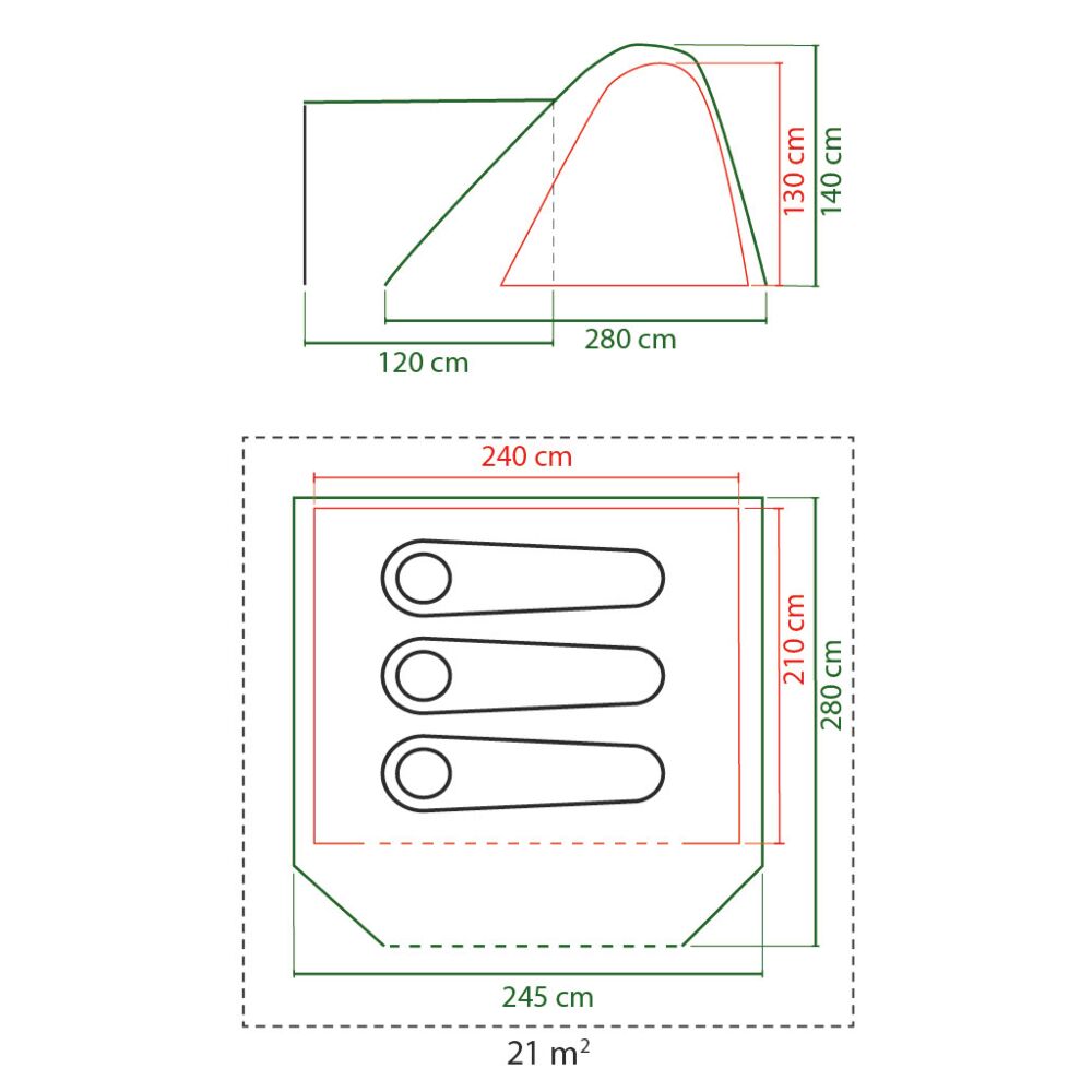  Coleman FastPitch Swagger 3 Tent