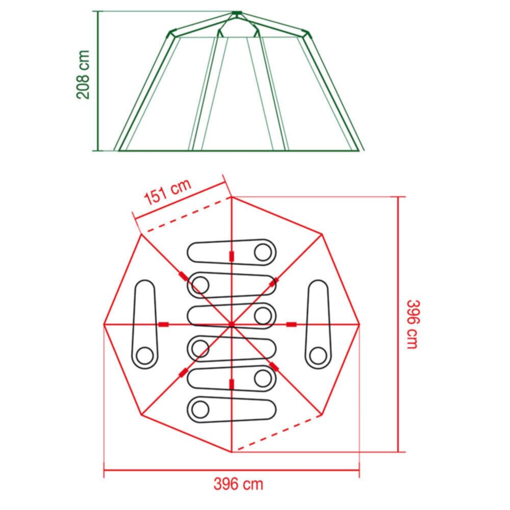  Coleman Octagon BlackOut Tent