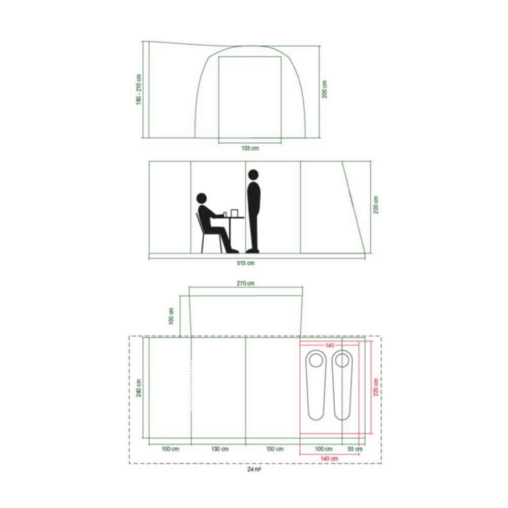  Coleman Journeymaster Deluxe Air L Blackout Awning