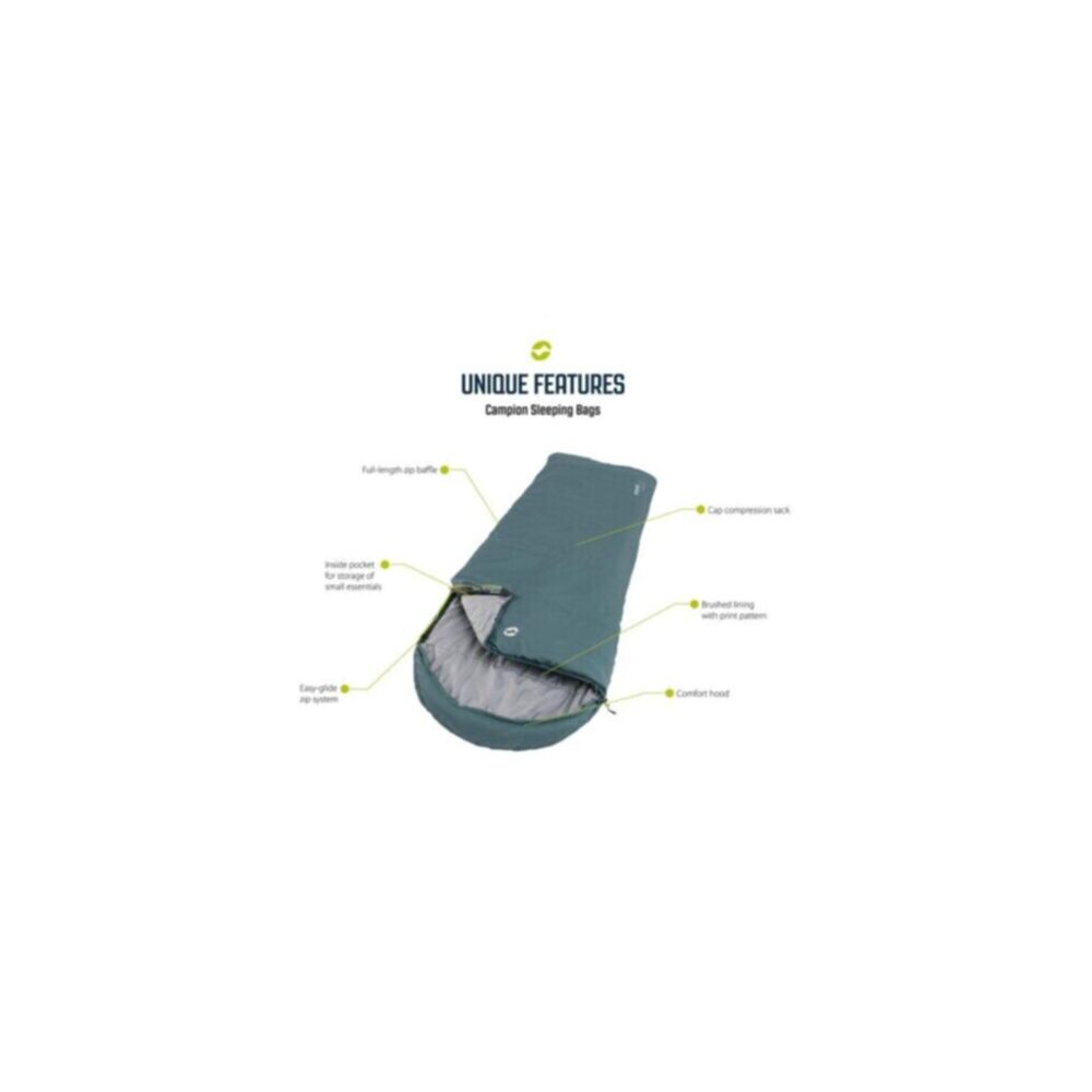  Outwell Campion Lux Sleeping Bag (Aubergine)