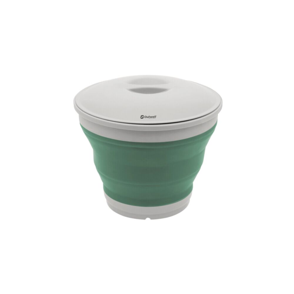  Outwell Collaps Bucket With Lid - Shadow Green