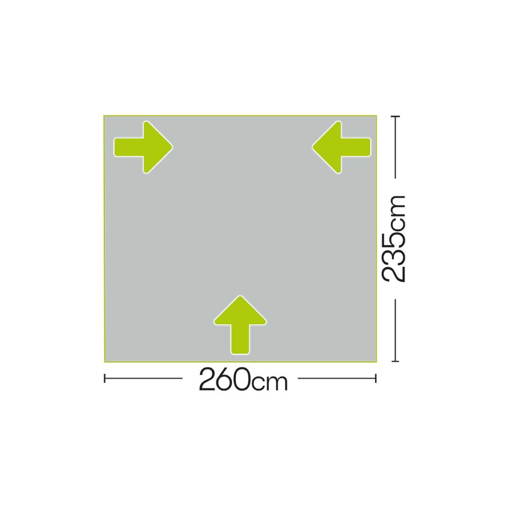  Quest Falcon Pro 260 Air Porch Caravan Awning