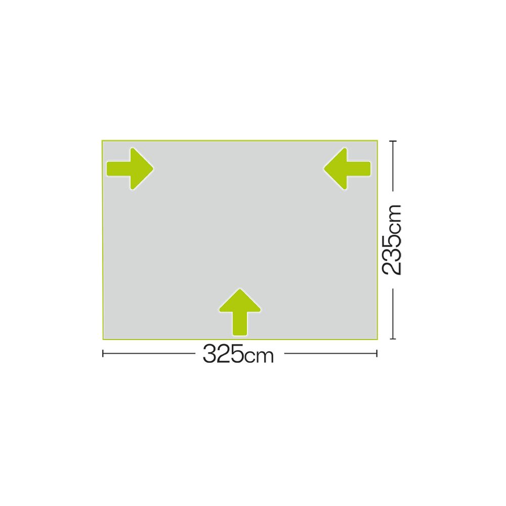  Quest Falcon Pro Air 325 Porch Caravan Awning