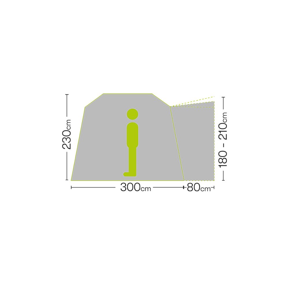  Quest Eagle Air Drive Away Awning (Low: 180-210cm)