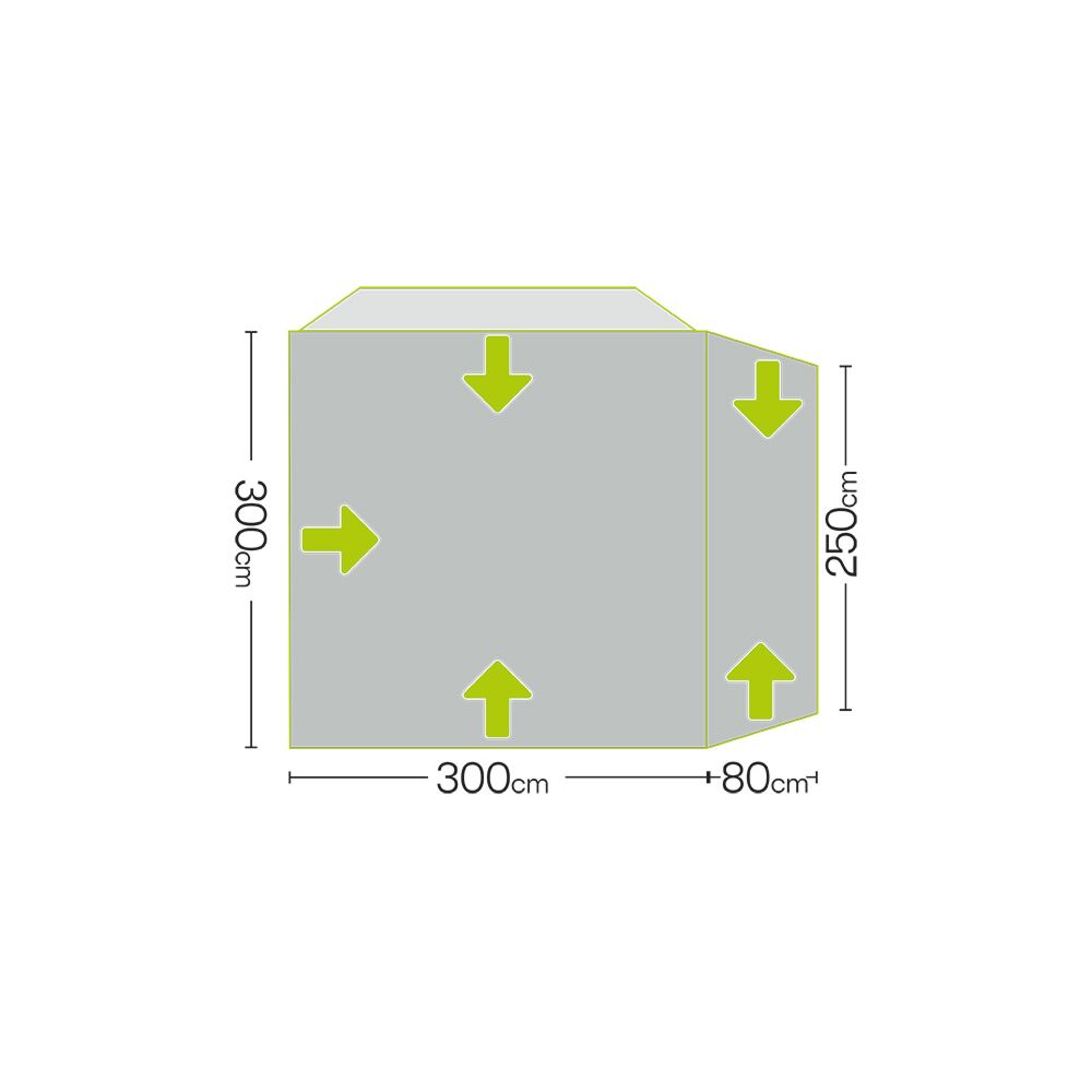  Quest Eagle Air Drive Away Awning (Low: 180-210cm)