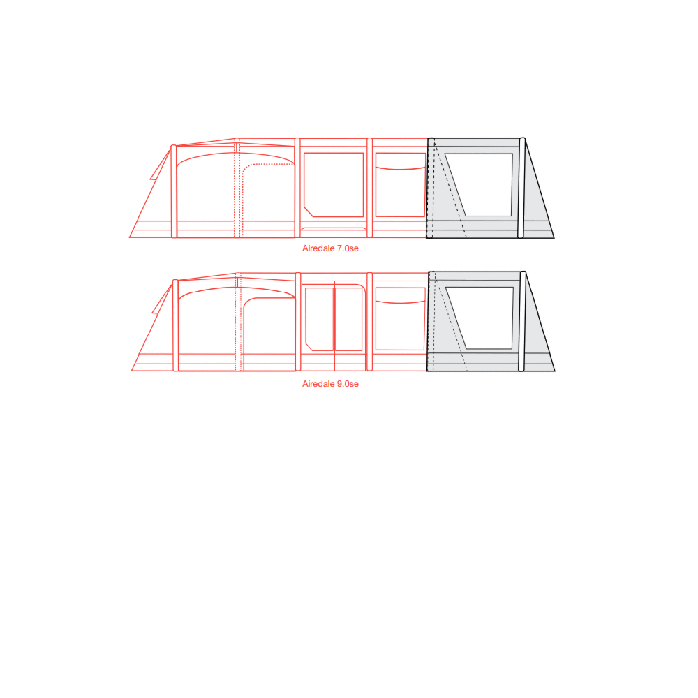  Outdoor Revolution Airedale 7.0se / 9.0se Front Porch Extension