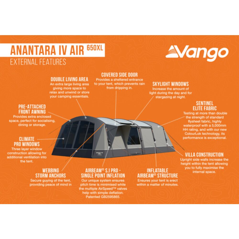 Vango Airbeam Vango Anantara IV 650xl Air Tent