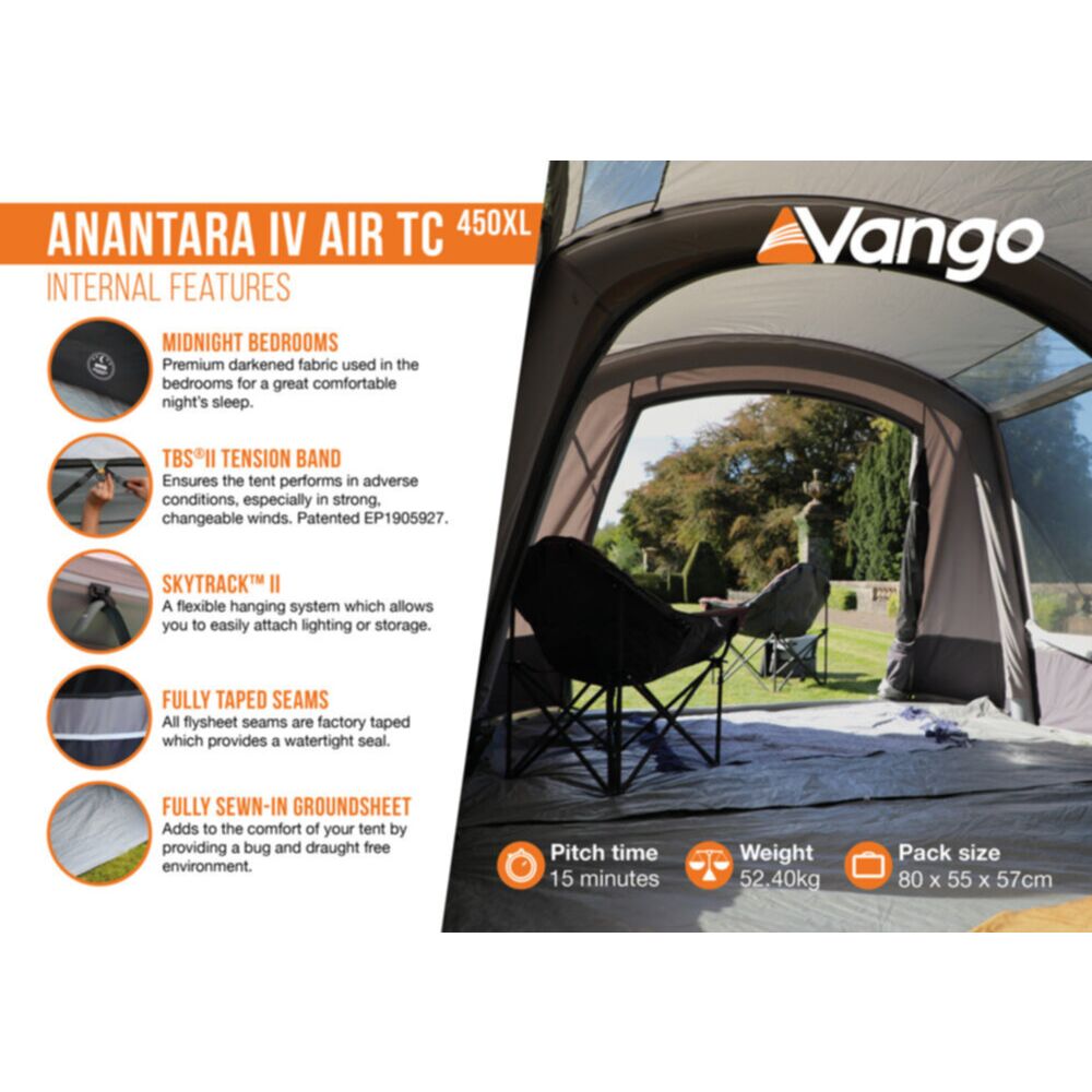 Vango Airbeam Vango Anantara IV TC 450XL Air Tent