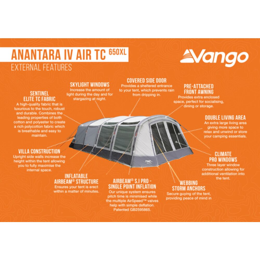 Vango Airbeam Vango Anantara IV TC 650xl Air Tent