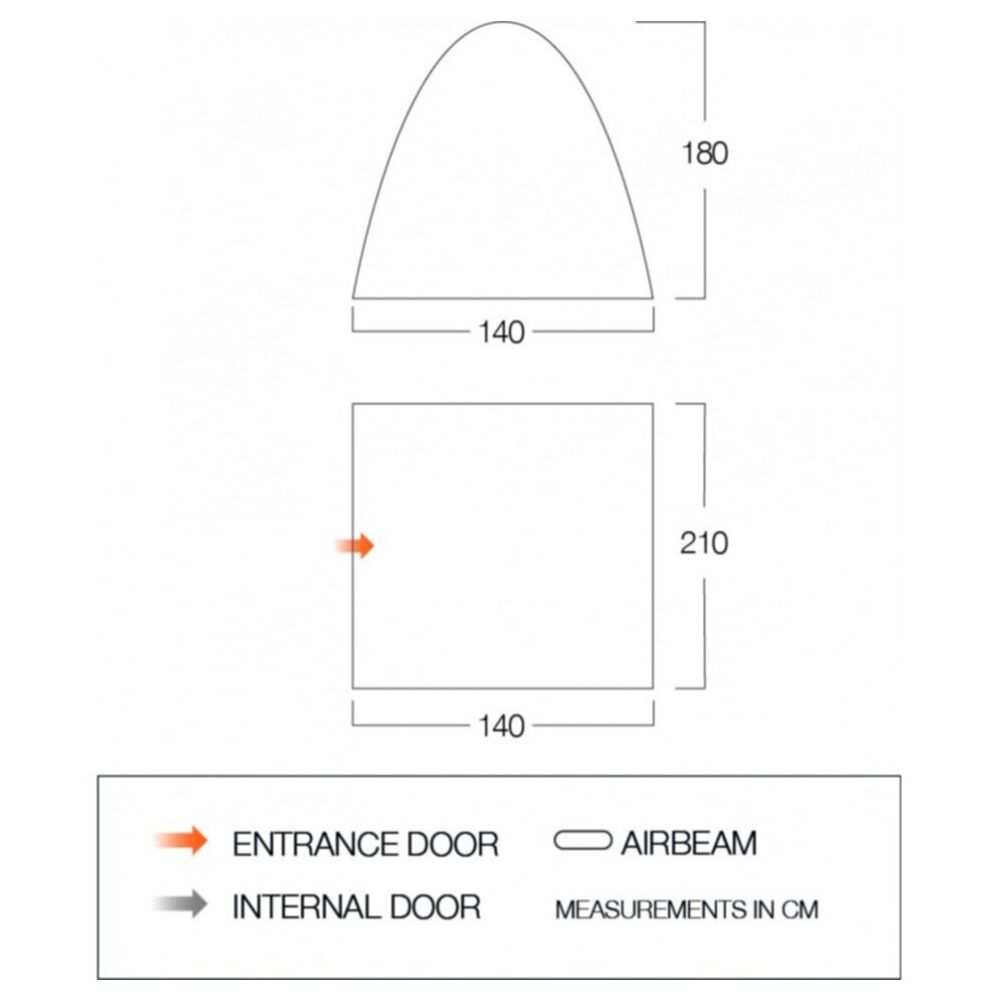  Vango Free-Standing Inner Tent (Midnight) (BR003)