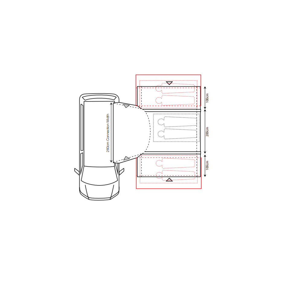  Outdoor Revolution Cayman Combo PC Air Low Awning (180-210cm)